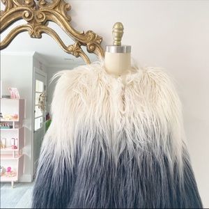 Thread & Supply • Ombré faux Fur Jacket • S